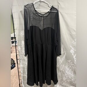 Torrid Sheer Black Dress